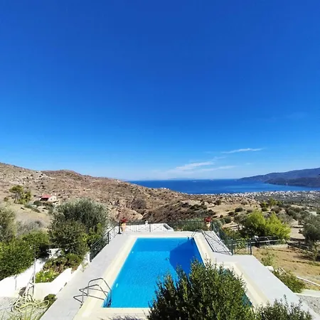 Theonimfi For 7 With Pool And Sea View Vila Loutra Oraias Elenis