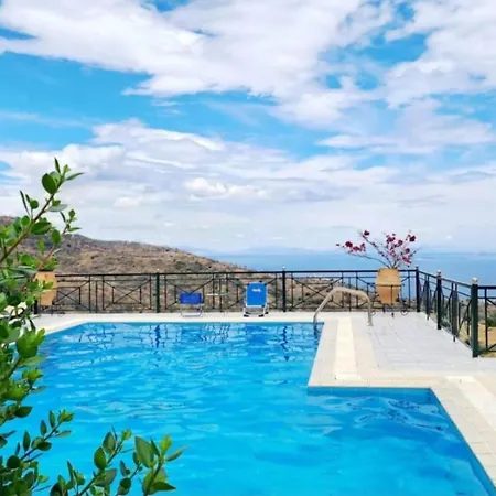 Vila Theonimfi For 7 With Pool And Sea View *